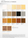 Holzarten und Farben